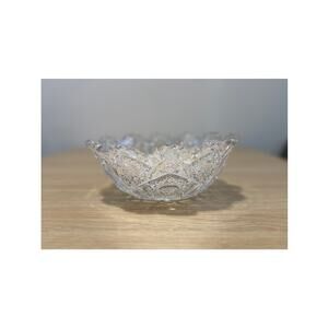 Cut Glass Bowl from American Brilliant Period ANTIQUE